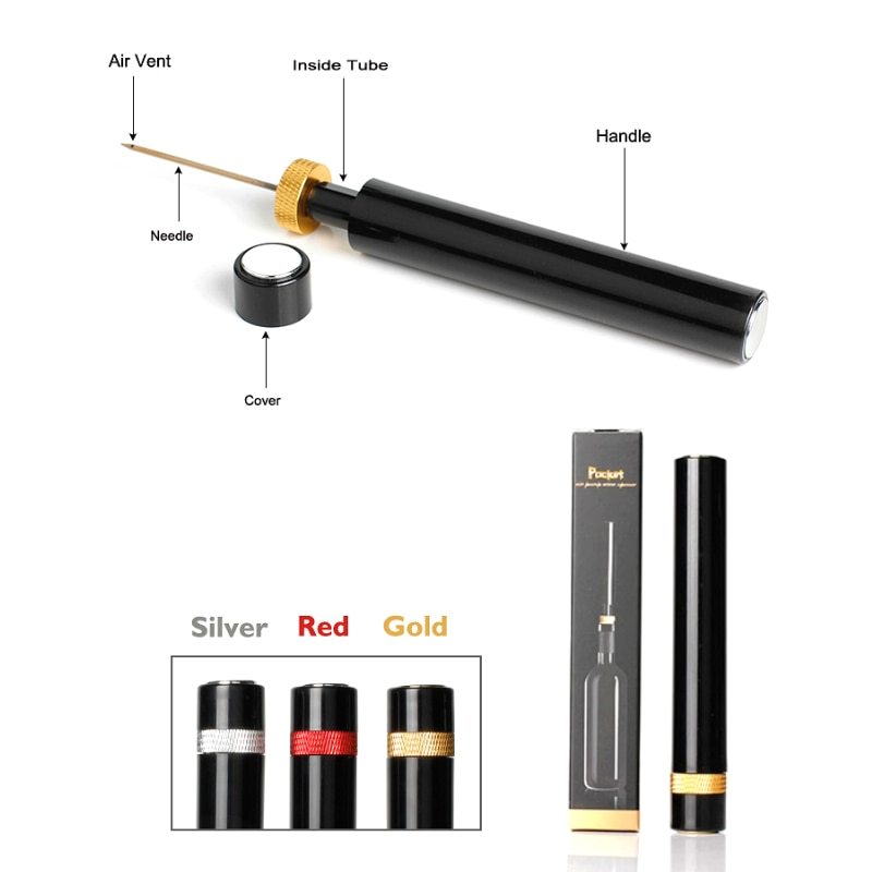 Small Size Wine Bottle Opener Air Pump Opening Tools Stainless Steel Pin Jar Cork Remover Corkscrew Bar Accessories
